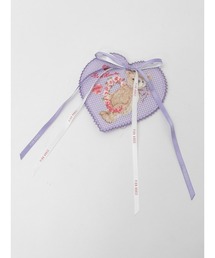 PINK HOUSE | テディローズ刺繍ハート型ワッペン(ブローチ/コサージュ)