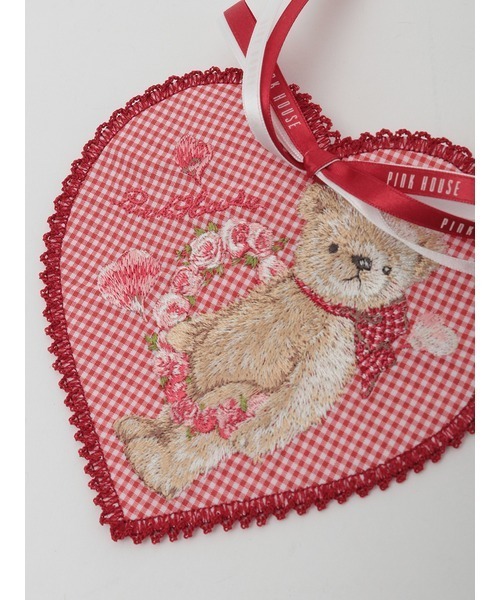 PINK HOUSE（ピンクハウス）の「テディローズ刺繍ハート型ワッペン（ブローチ/コサージュ・レディース・レッド/ラベンダー/ピンク/スカイブルー/ブラック・フリー）」の10枚目の写真