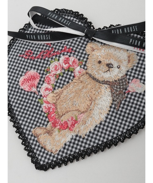 PINK HOUSE（ピンクハウス）の「テディローズ刺繍ハート型ワッペン（ブローチ/コサージュ・レディース・レッド/ラベンダー/ピンク/スカイブルー/ブラック・フリー）」の11枚目の写真