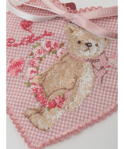 PINK HOUSE（ピンクハウス）の「テディローズ刺繍ハート型ワッペン（ブローチ/コサージュ・レディース・レッド/ラベンダー/ピンク/スカイブルー/ブラック・フリー）」の12枚目の写真