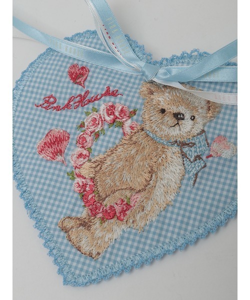 PINK HOUSE（ピンクハウス）の「テディローズ刺繍ハート型ワッペン（ブローチ/コサージュ・レディース・レッド/ラベンダー/ピンク/スカイブルー/ブラック・フリー）」の13枚目の写真