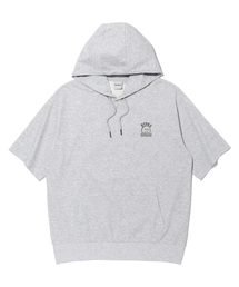 RAYFIKERS（レイフィカース）の「ウィキッドスマイル 半袖フードパーカー メランジェグレー (MP7TU429-097)（パーカー）」