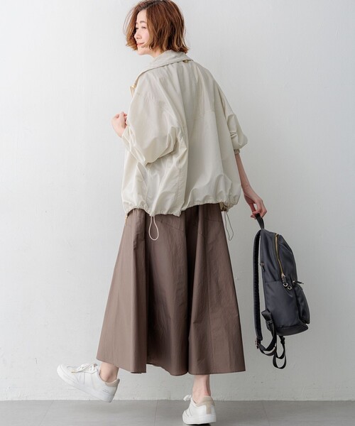 23区(ニジュウサンク)の「ナイロンタイプライター ダブルジップ ブルゾン(その他アウター・レディース・ダークブラウン系/ベージュ系・38)」の9枚目の写真