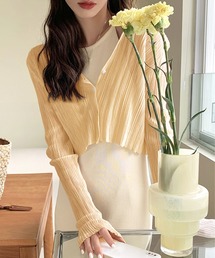 core core（コアコア）の「ベーシックシアーVネックカーディガン（カーディガン/ボレロ）」