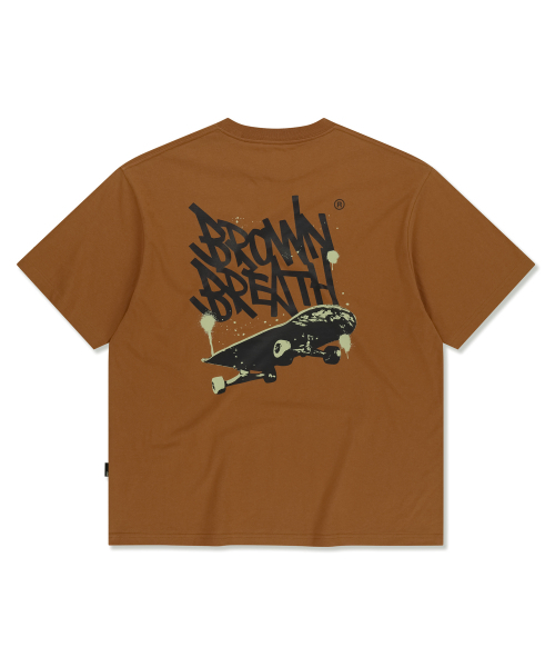 BROWNBREATH(ブラウンブレス)の「BOARD TAG TEE - ORANGE(Tシャツ/カットソー・レディース・その他・SMALL/MEDIUM/LARGE/X-LARGE)」の1枚目の写真