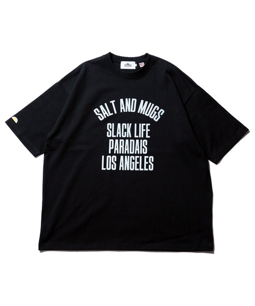 SALT&MUGS(ソルトアンドマグス)の「SPL College Heavy Tee(Tシャツ/カットソー・メンズ・ホワイト/ブラック・SMALL/MEDIUM/LARGE/X-LARGE)」の3枚目の写真