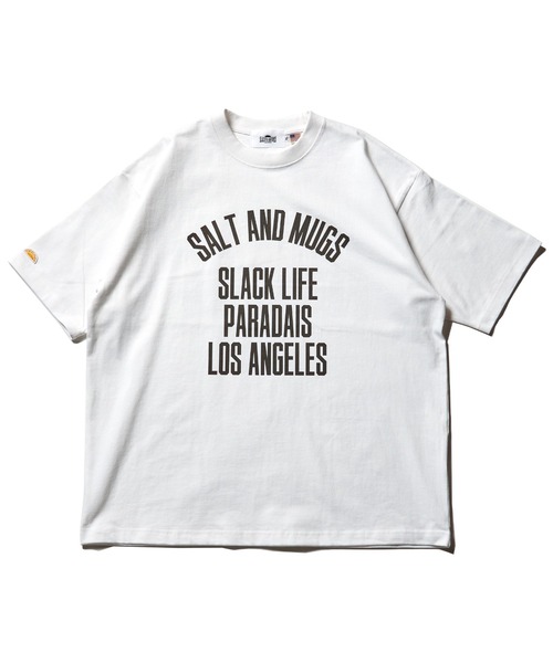 SALT&MUGS(ソルトアンドマグス)の「SPL College Heavy Tee(Tシャツ/カットソー・メンズ・ホワイト/ブラック・SMALL/MEDIUM/LARGE/X-LARGE)」の4枚目の写真