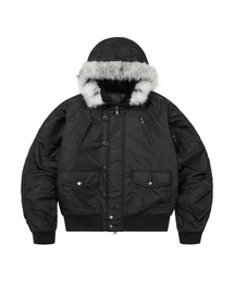 High-Neck Bomber Jacket (Black)（ブルゾン）｜AAKAM（アーカム）の