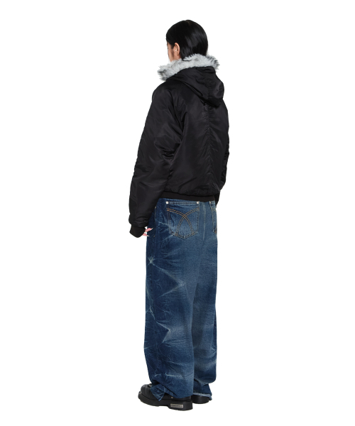 AAKAM(アーカム)の「Hooded Fur MA-1 Jacket (Black)(ブルゾン・レディース・その他・1/2)」の5枚目の写真