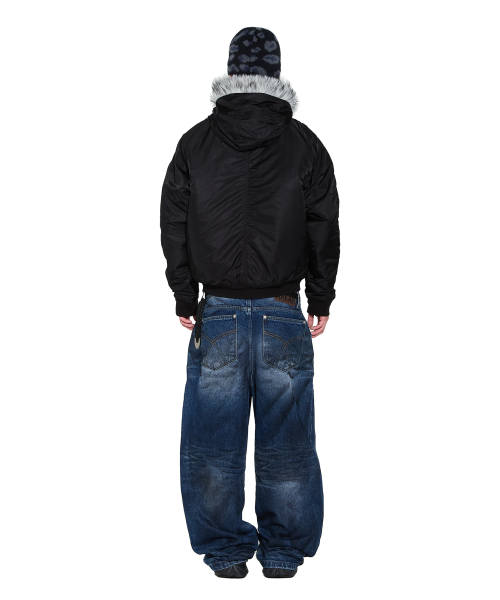AAKAM(アーカム)の「Hooded Fur MA-1 Jacket (Black)(ブルゾン・レディース・その他・1/2)」の12枚目の写真