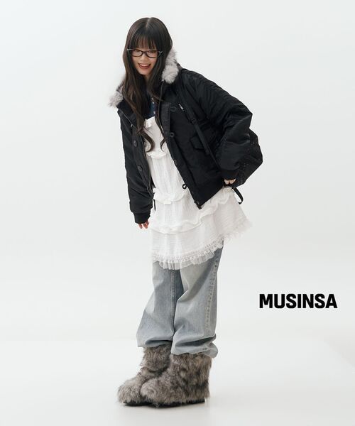 AAKAM(アーカム)の「Hooded Fur MA-1 Jacket (Black)(ブルゾン・レディース・その他・1/2)」の19枚目の写真