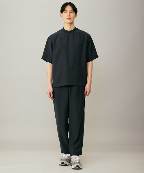 UNFILO(アンフィーロ)の「【接触冷感/セットアップ対応】ダブルクロス クルーTEE(Tシャツ/カットソー・メンズ・ブラック系/サックスブルー系/ネイビー系・SMALL/MEDIUM/LARGE/X-LARGE)」の19枚目の写真