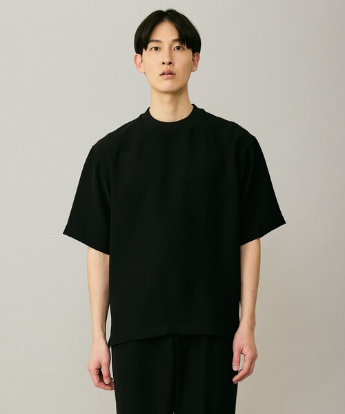 UNFILO(アンフィーロ)の「【接触冷感/セットアップ対応】ダブルクロス クルーTEE(Tシャツ/カットソー・メンズ・ブラック系/サックスブルー系/ネイビー系・SMALL/MEDIUM/LARGE/X-LARGE)」の6枚目の写真