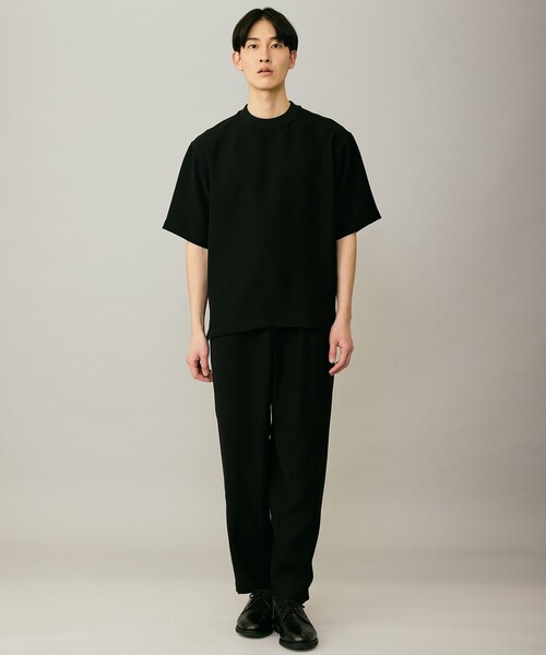 UNFILO(アンフィーロ)の「【接触冷感/セットアップ対応】ダブルクロス クルーTEE(Tシャツ/カットソー・メンズ・ブラック系/サックスブルー系/ネイビー系・SMALL/MEDIUM/LARGE/X-LARGE)」の7枚目の写真