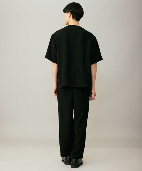 UNFILO(アンフィーロ)の「【接触冷感/セットアップ対応】ダブルクロス クルーTEE(Tシャツ/カットソー・メンズ・ブラック系/サックスブルー系/ネイビー系・SMALL/MEDIUM/LARGE/X-LARGE)」の9枚目の写真