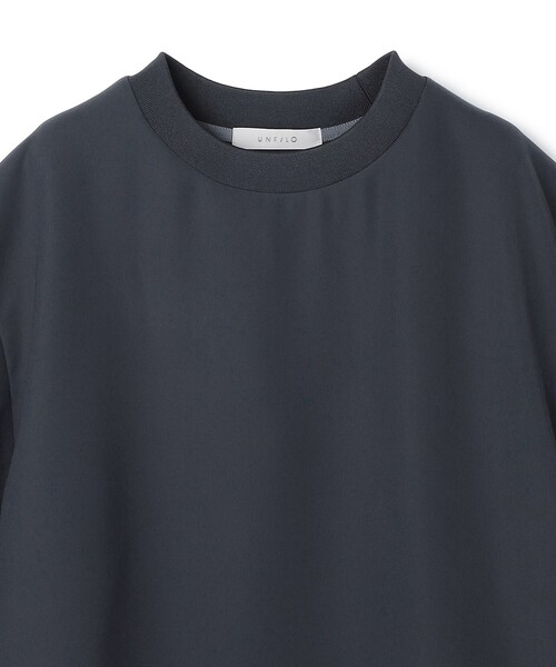 UNFILO(アンフィーロ)の「【接触冷感/セットアップ対応】ダブルクロス クルーTEE(Tシャツ/カットソー・メンズ・ブラック系/サックスブルー系/ネイビー系・SMALL/MEDIUM/LARGE/X-LARGE)」の14枚目の写真