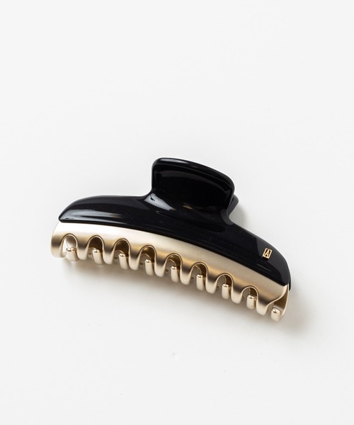 ALEXANDRE DE PARIS(アレクサンドルドゥパリ)の「【ALEXANDRE DE PARIS】ヘアクリップ ヘアアクセサリー 髪留め TIMELESS VENDOME L 10.5x5(バレッタ/ヘアクリップ・レディース・ブラック×ゴールド/ブラック×シルバー/アイボリー/ベージュ・FREE)」の3枚目の写真