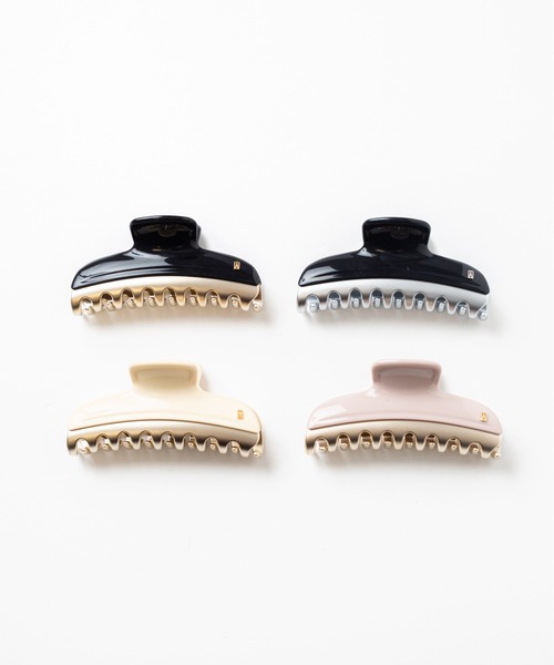 ALEXANDRE DE PARIS(アレクサンドルドゥパリ)の「【ALEXANDRE DE PARIS】ヘアクリップ ヘアアクセサリー 髪留め TIMELESS VENDOME L 10.5x5(バレッタ/ヘアクリップ・レディース・ブラック×ゴールド/ブラック×シルバー/アイボリー/ベージュ・FREE)」の5枚目の写真
