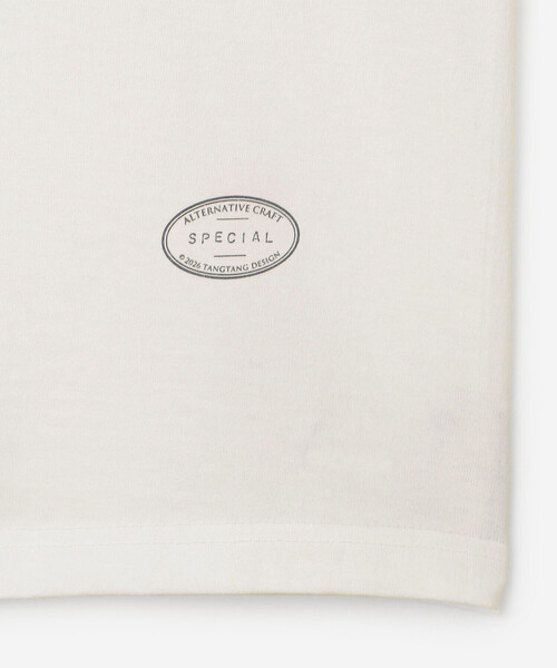 TANGTANG（タンタン）の「TANGTANG | 半袖Tシャツ GASATANG iftySURROUNDDULL.. MEN（Tシャツ/カットソー・メンズ・ホワイト・M/L/XL）」の6枚目の写真