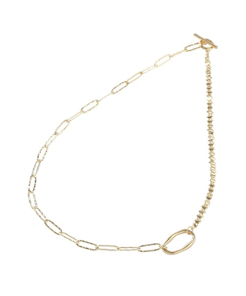 Green Parks(グリーンパークス)の「オーバルチェーンつなぎネックレス(ネックレス・レディース・ゴールド/シルバー・FREE)」の2枚目の写真