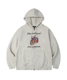 Motorsport Fireblade Hoodie Zip-Up Oatmeal