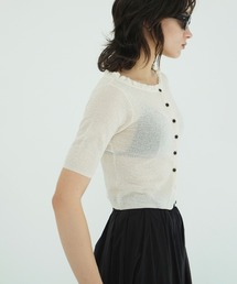 CLANE（クラネ）の「W FACE FRILL KNIT CARDIGAN（カーディガン/ボレロ）」