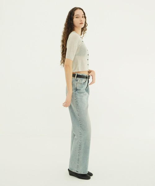 CLANE(クラネ)の「W FACE FRILL KNIT CARDIGAN(カーディガン/ボレロ・レディース・ブラック/アイボリー・2/1)」の18枚目の写真