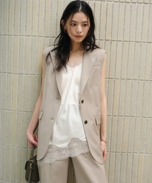 anuans（アニュアンス）の「レーストリムイレヘムキャミソール（キャミソール）」