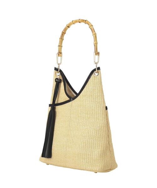 YECCA VECCA（イェッカヴェッカ）の「チャーム付き2wayショルダーバッグ（ショルダーバッグ・レディース・ベージュ/ブラック・FREE）」の12枚目の写真