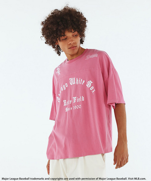 BACK TO THE FIELD（バック トゥー ザ フィールド）の「【MLB】Design Tee（Tシャツ/カットソー・メンズ・ピンク/ネイビー/ブラック・MEDIUM/LARGE/XL）」の7枚目の写真