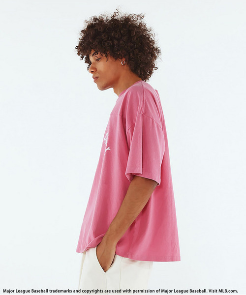 BACK TO THE FIELD（バック トゥー ザ フィールド）の「【MLB】Design Tee（Tシャツ/カットソー・メンズ・ピンク/ネイビー/ブラック・MEDIUM/LARGE/XL）」の8枚目の写真