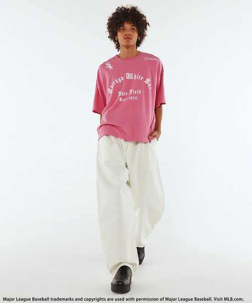 BACK TO THE FIELD（バック トゥー ザ フィールド）の「【MLB】Design Tee（Tシャツ/カットソー・メンズ・ピンク/ネイビー/ブラック・MEDIUM/LARGE/XL）」の10枚目の写真