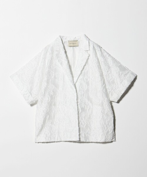 UNITED ARROWS(ユナイテッドアローズ)の「ラメ カット ジャガード ジャケット ‐ウォッシャブル‐(テーラードジャケット・レディース・ホワイト・36/38)」の7枚目の写真
