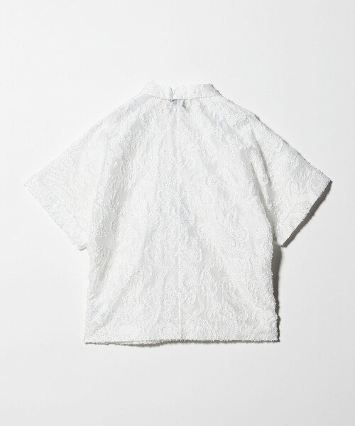 UNITED ARROWS(ユナイテッドアローズ)の「ラメ カット ジャガード ジャケット ‐ウォッシャブル‐(テーラードジャケット・レディース・ホワイト・36/38)」の8枚目の写真