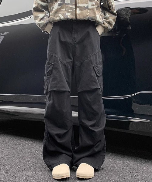 link lot(リンクロット)の「カラーカーゴパンツ(カーゴパンツ・メンズ・カーキ/ブラウン/ブラック・M/L)」の1枚目の写真