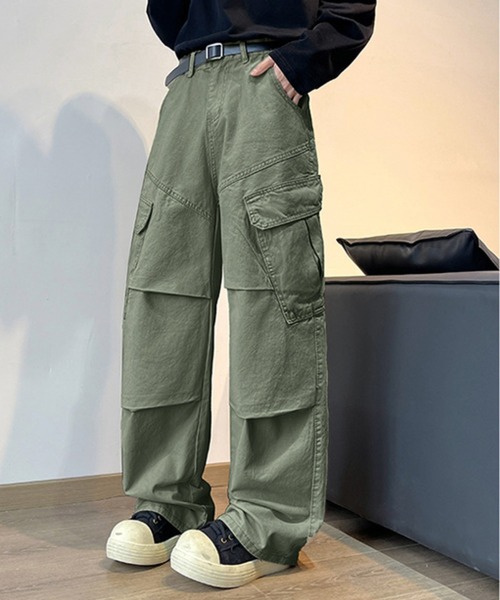 link lot(リンクロット)の「カラーカーゴパンツ(カーゴパンツ・メンズ・カーキ/ブラウン/ブラック・M/L)」の4枚目の写真