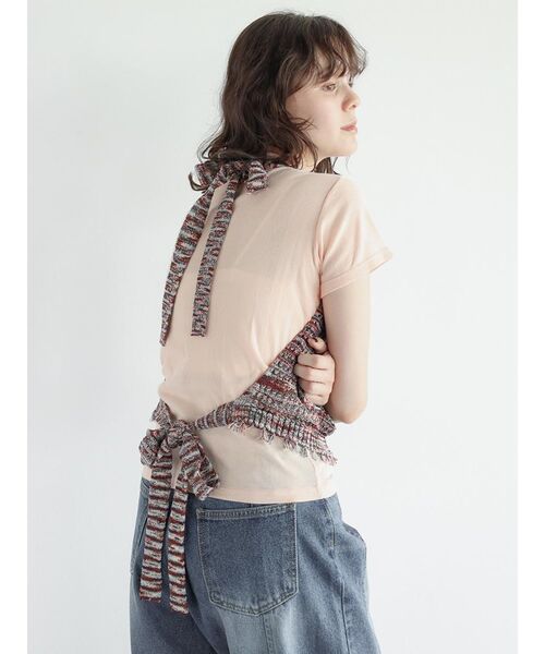FIKA.（フィーカ）の「Halter neck knit bustier（キャミソール・レディース・ブラック/ブラウン/ピンク系その他2・MEDIUM）」の7枚目の写真