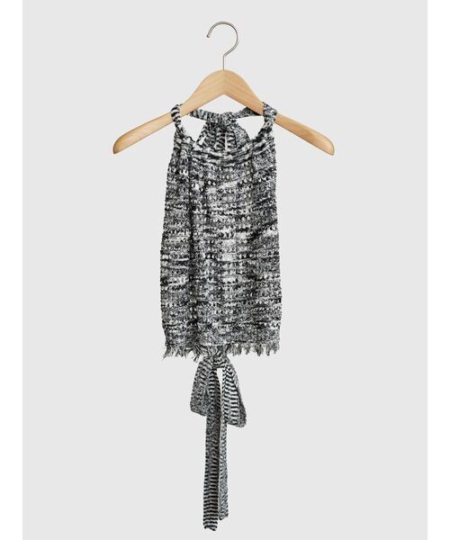 FIKA.（フィーカ）の「Halter neck knit bustier（キャミソール・レディース・ブラック/ブラウン/ピンク系その他2・MEDIUM）」の6枚目の写真