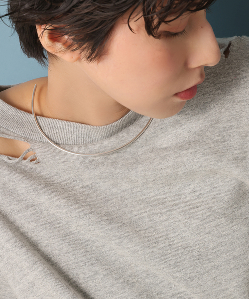 Lilas(リラ)の「【SAMH by LILAS】サークルチョーカー SV(ネックレス・レディース・シルバー・FREE)」の7枚目の写真
