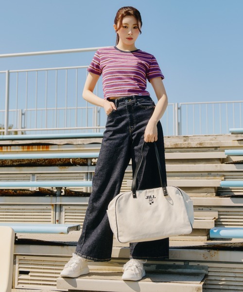 JILL by JILL STUART(ジルバイジルスチュアート)の「<cherryシリーズ>トラベルボストンバッグ(ボストンバッグ・レディース・ネイビー/ピンク/ホワイト・FREE)」の5枚目の写真