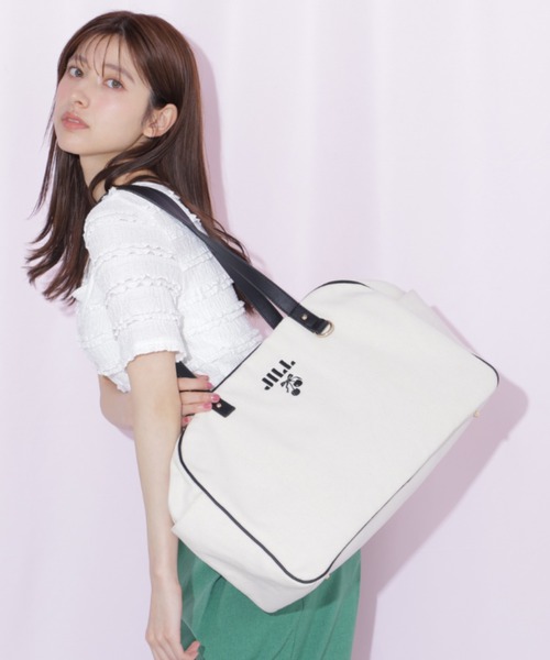 JILL by JILL STUART(ジルバイジルスチュアート)の「<cherryシリーズ>トラベルボストンバッグ(ボストンバッグ・レディース・ネイビー/ピンク/ホワイト・FREE)」の7枚目の写真