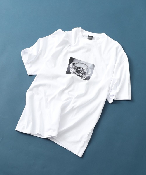 FUNALIVE(ファンアライブ)の「転写プリントTシャツ 半袖(Tシャツ/カットソー・メンズ・ホワイト系6/ホワイト系7/ホワイト系8/ホワイト系3/ホワイト系5/ホワイト系1/ホワイト系2/ホワイト系4/ホワイト系その他/ホワイト系その他2/ホワイト系その他4/ホワイト系その他3・S/M/L/XL)」の8枚目の写真