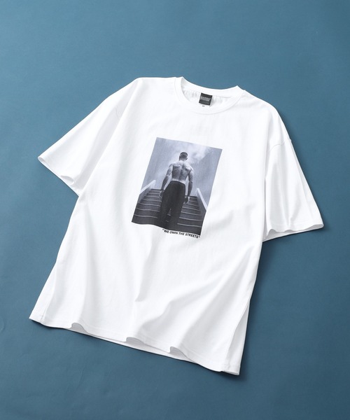 FUNALIVE(ファンアライブ)の「転写プリントTシャツ 半袖(Tシャツ/カットソー・メンズ・ホワイト系6/ホワイト系7/ホワイト系8/ホワイト系3/ホワイト系5/ホワイト系1/ホワイト系2/ホワイト系4/ホワイト系その他/ホワイト系その他2/ホワイト系その他4/ホワイト系その他3・S/M/L/XL)」の11枚目の写真