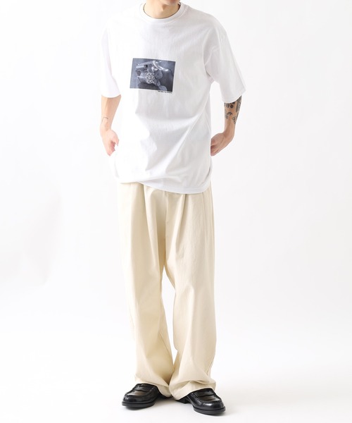 FUNALIVE(ファンアライブ)の「転写プリントTシャツ 半袖(Tシャツ/カットソー・メンズ・ホワイト系6/ホワイト系7/ホワイト系8/ホワイト系3/ホワイト系5/ホワイト系1/ホワイト系2/ホワイト系4/ホワイト系その他/ホワイト系その他2/ホワイト系その他4/ホワイト系その他3・S/M/L/XL)」の22枚目の写真