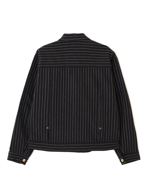 schott(ショット)の「Schott/ショット/LOT. 763J STRIPE FRISCO/ストライプ フリスコ(ブルゾン・メンズ・ブラック/チャコール・XL/2XL/M/L)」の14枚目の写真