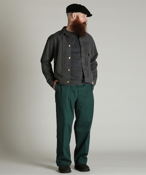 schott(ショット)の「Schott/ショット/LOT. 763J STRIPE FRISCO/ストライプ フリスコ(ブルゾン・メンズ・ブラック/チャコール・XL/2XL/M/L)」の12枚目の写真