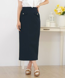 Joint space（ジョイントスペース）の「ハイストレッチ スクエア フラップ タイト スカート le reve vaniller（スカート）」