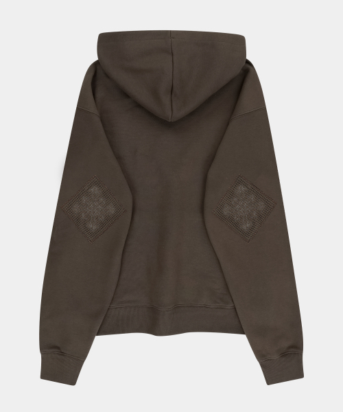 SLOWACID（スローアシッド）の「ワッフルロゴパッチフードパーカー[モカ]（パーカー・レディース・その他・X-LARGE/SMALL/MEDIUM/LARGE）」の2枚目の写真