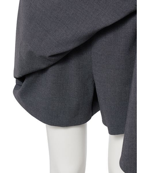 FRAY I.D（フレイアイディー）の「ボリュームリボンスカショーパン（その他パンツ・レディース・ブラック/カーキ/グレー・0/1）」の4枚目の写真