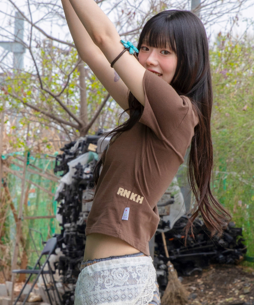 RuNaKi'Hu'(ルナキフ)の「WXT073 ホシウタTシャツ (ブラウン)(Tシャツ/カットソー・レディース・その他・1/2)」の6枚目の写真